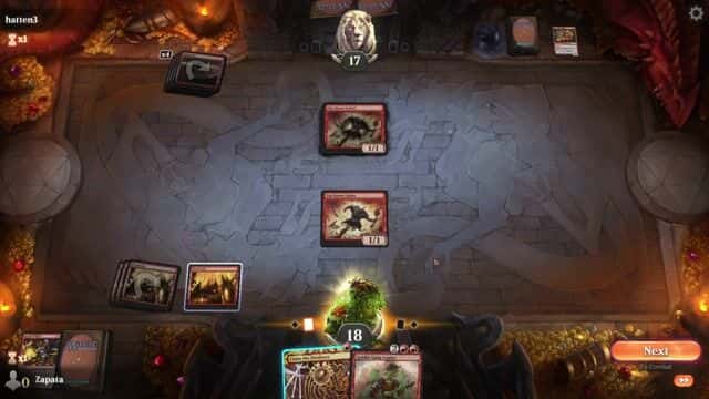 Watch MTG Arena Video Replay - Mono Red Control by Zapata VS Mono Red Aggro by hatten3 - Historic Play