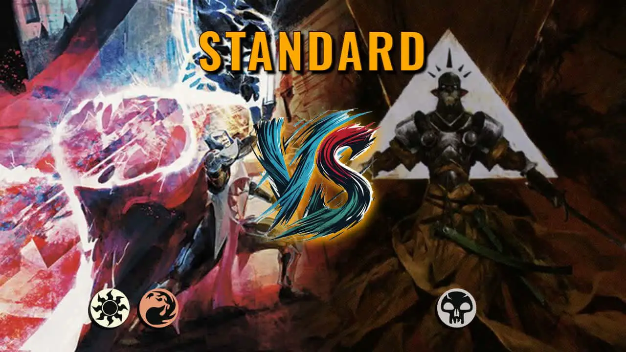 Watch MTG Arena Standard Video - Boros Aggro by magic8ball VS Mono Black Midrange by Breaker - f8b59c