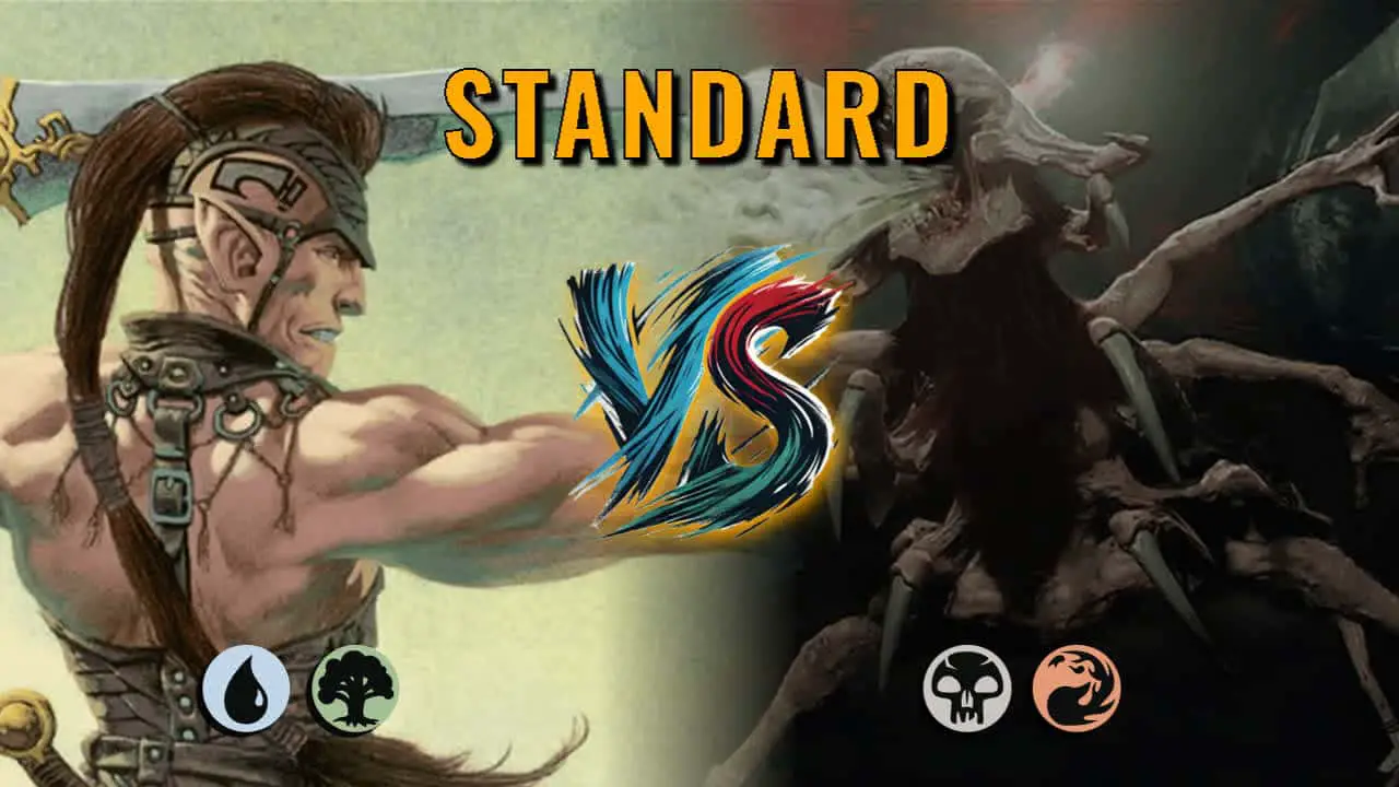 Watch MTG Arena Standard Video - Simic Midrange by ToneLoc1899 VS Rakdos Midrange by beauxbert - c62979