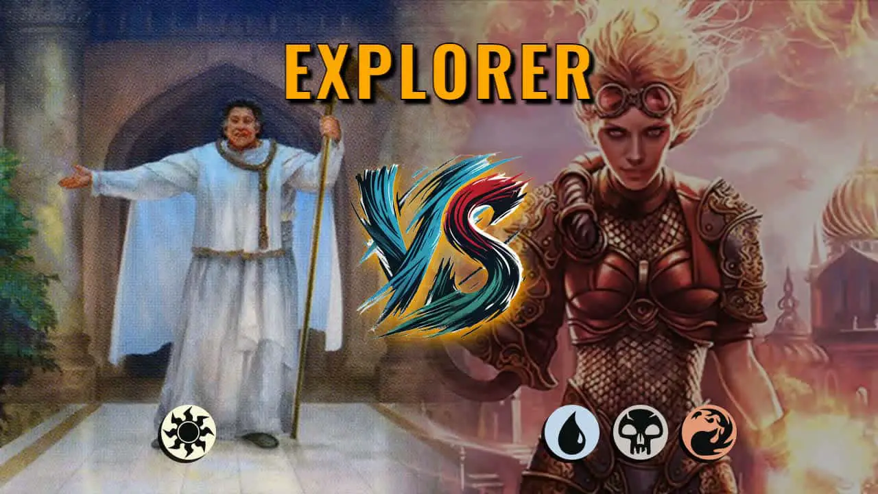 Watch MTG Arena Explorer Video - Mono White Aggro by Khat VS Grixis Midrange by Max386 - 900b3e