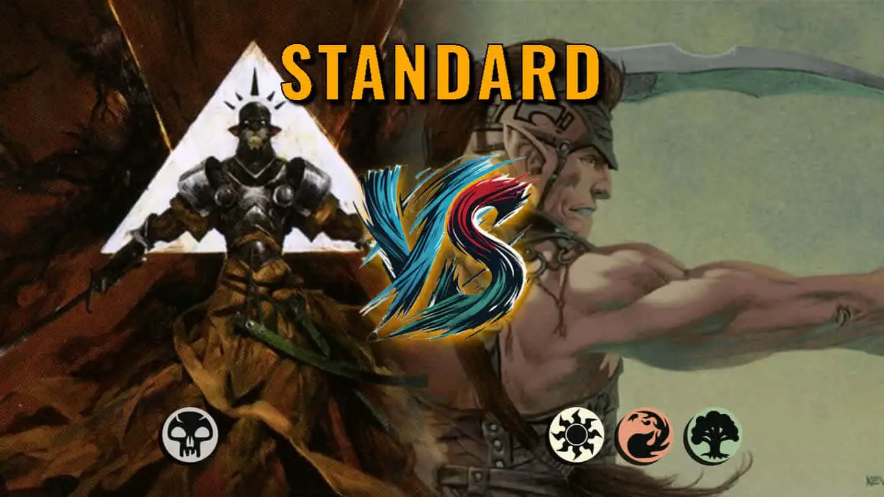 Watch MTG Arena Standard Video - Mono Black Midrange by ToneLoc1899 VS Naya Midrange by YusuKe - 94d8fa