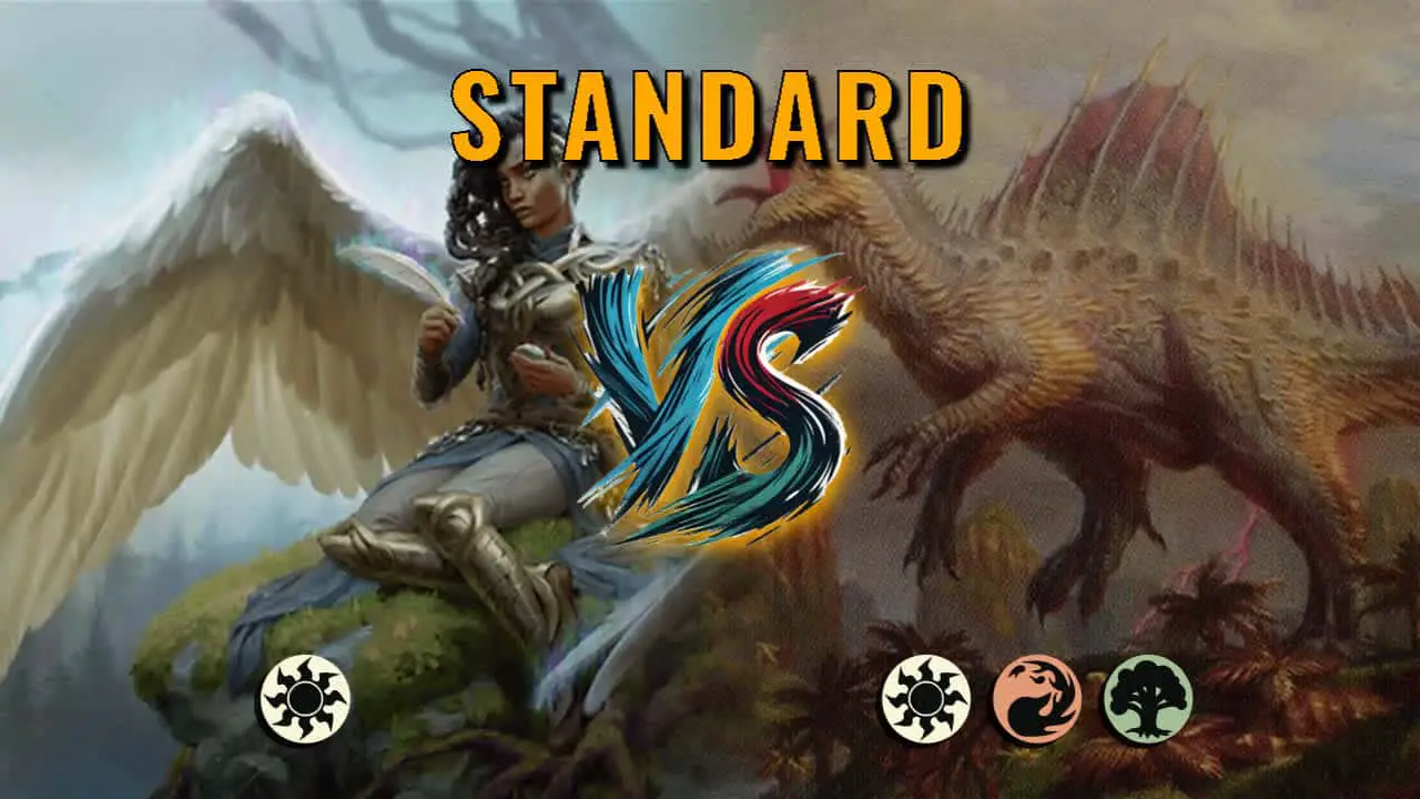 Watch MTG Arena Standard Video - Mono White Midrange by ToneLoc1899 VS Naya Midrange by Brancus - 40ebad