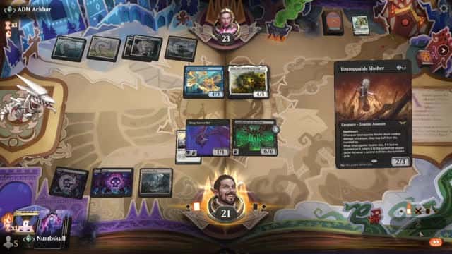 Watch MTG Arena Video Replay - Mono Black Midrange by Numbskull VS Azorius Midrange by ADM Ackbar - Standard Traditional Ranked