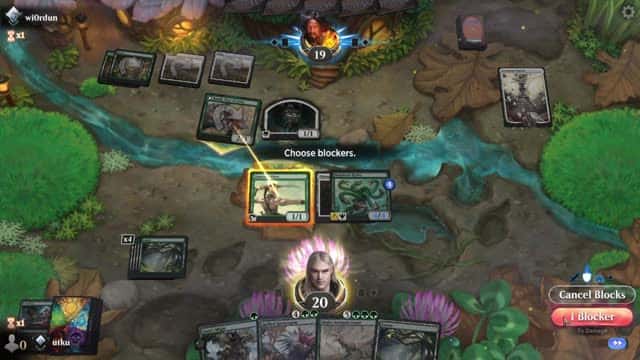 Watch MTG Arena Video Replay - Mono Green Midrange by utku VS Naya Midrange by wi0rdun - Standard Ranked