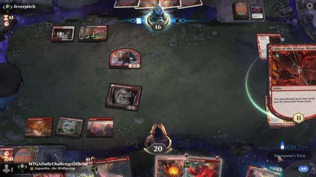 Watch MTG Arena Video Replay - Mono Red Aggro by MTGADailyChallengeOfficial VS Mardu Midrange by feverpitch - Explorer Traditional Ranked