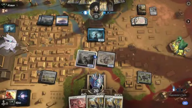 Watch MTG Arena Video Replay - Mono White Aggro by Khat VS Mono Blue Midrange by  - Explorer Ranked