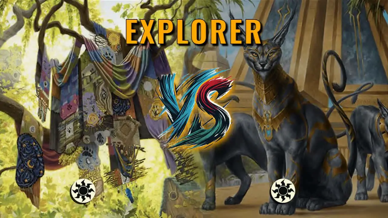 Watch MTG Arena Explorer Video - Mono White Midrange by Khat VS Mono White Aggro by magicguy42 - c45275