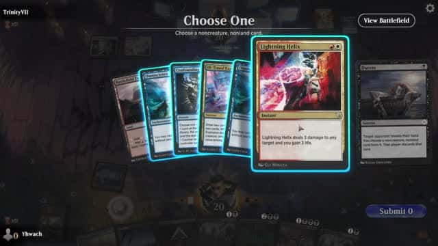 Watch MTG Arena Video Replay - Mono Black Midrange by Yhwach VS Jeskai Control by TrinityVII - Standard Event