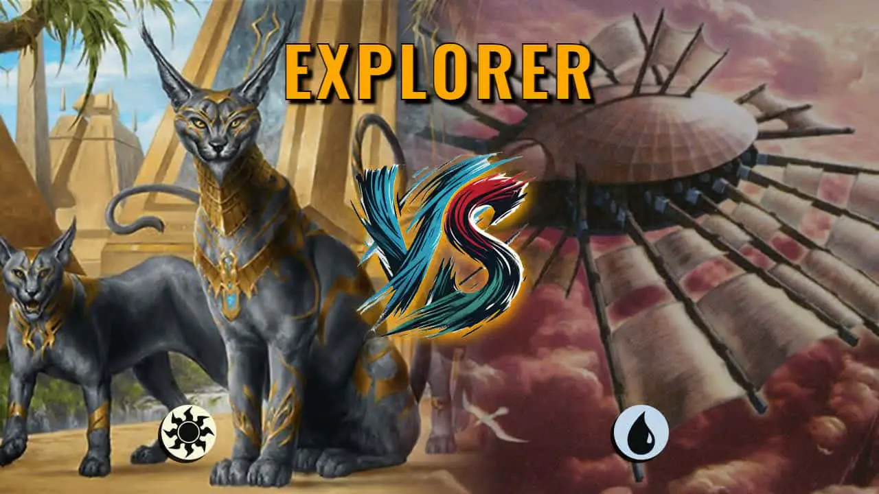 Watch MTG Arena Explorer Video - Mono White Aggro by Khat VS Mono Blue Midrange by  - 0566ae