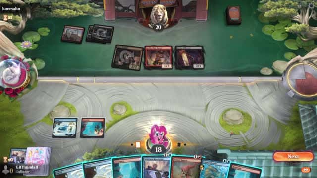 Watch MTG Arena Video Replay - Izzet Aggro by GBThundaII VS Rakdos Aggro by kneesahn - Timeless Play