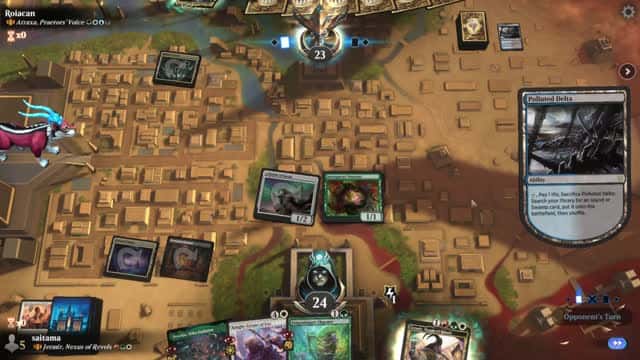 Watch MTG Arena Video Replay - Jetmir, Nexus of Revels by saitama VS Atraxa, Praetors' Voice by Roiacan - Historic Brawl