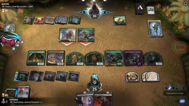 Watch MTG Arena Video Replay - Chatterfang, Squirrel General by saitama VS Tamiyo, Field Researcher by martin  - Historic Brawl