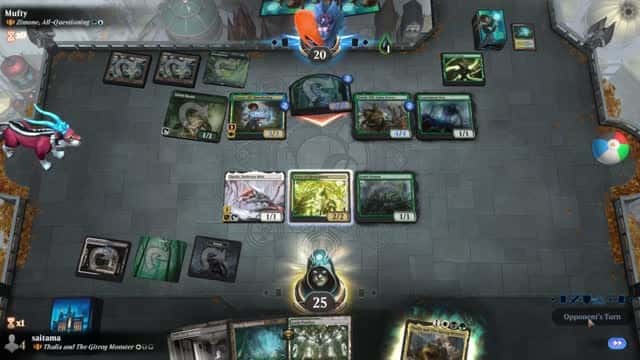 Watch MTG Arena Video Replay - Thalia and The Gitrog Monster by saitama VS Zimone, All-Questioning by Mufty - Historic Brawl