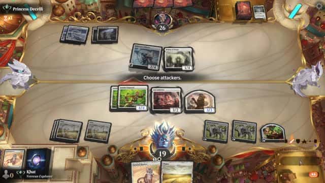 Watch MTG Arena Video Replay - Mono White Aggro by Khat VS Mono White Midrange by Princess Decelli - Explorer Ranked