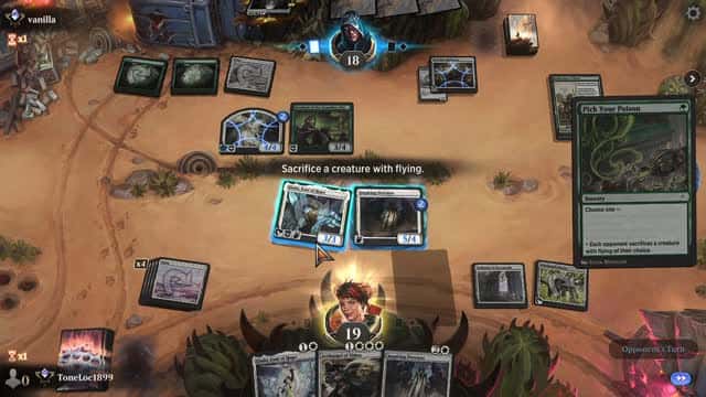 Watch MTG Arena Video Replay - Mono White Midrange by ToneLoc1899 VS Selesnya Midrange by vanilla - Standard Ranked