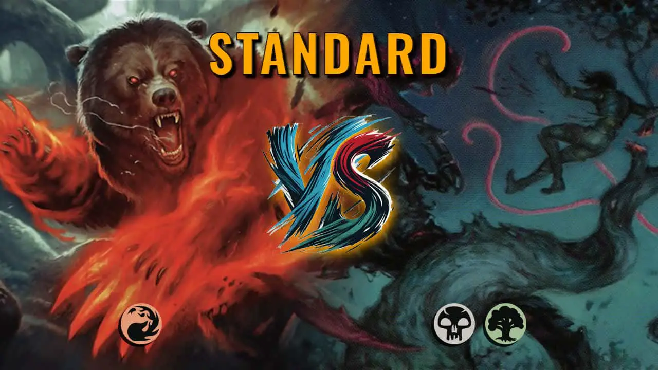 Watch MTG Arena Standard Video - Mono Red Aggro by CunicoliGoblin VS Golgari Control by Lokisrun - 70f45b