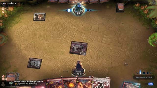 Watch MTG Arena Video Replay - Mono Red Aggro by MTGADailyChallengeOfficial VS Abzan Midrange by ivocheca - Explorer Traditional Ranked