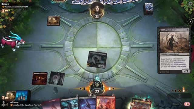 Watch MTG Arena Video Replay - Alesha, Who Laughs at Fate by saitama VS Narset Transcendent by Raizen - Historic Brawl