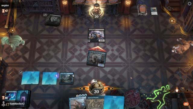 Watch MTG Arena Video Replay - Mono Blue Control by HamHocks42 VS Mono Black Midrange by nepier - Standard Play