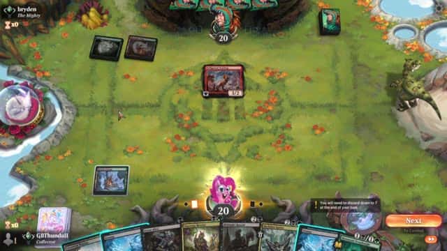 Watch MTG Arena Video Replay - Golgari Aggro by GBThundaII VS Gruul Aggro by bryden - Standard Ranked