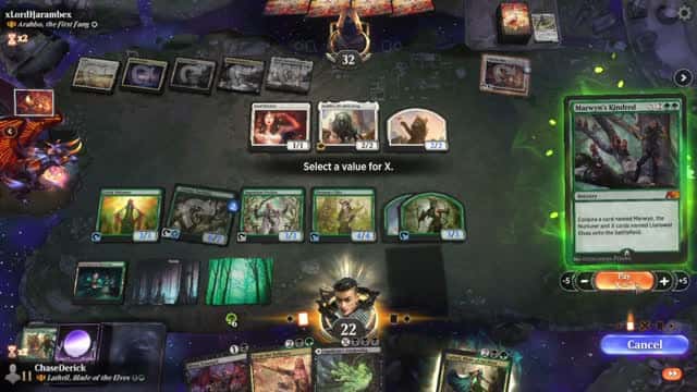 Watch MTG Arena Video Replay - Lathril, Blade of the Elves by ChaseDerick VS Arahbo, the First Fang by xLordHarambex - MWM Brawl Builder