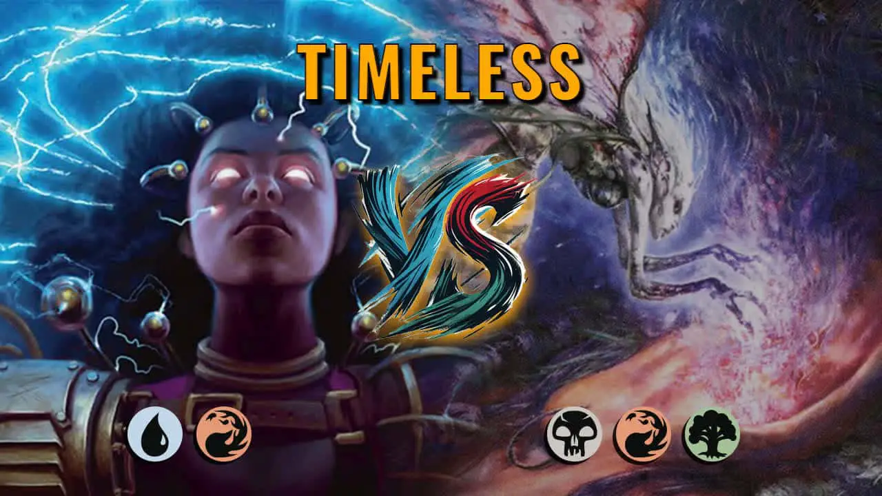 Watch MTG Arena Timeless Video - Izzet Midrange by Hawk Atankewo VS Jund Midrange by The Oddsmakers - 796d7e