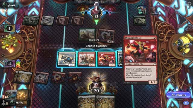 Watch MTG Arena Video Replay - Boros Aggro by Miffed VS Naya Midrange by glear0 - Premier Draft Ranked