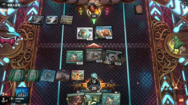 Watch MTG Arena Video Replay - WURG Midrange by saitama VS Azorius Aggro by 超魔人兄貴 - Premier Draft Ranked