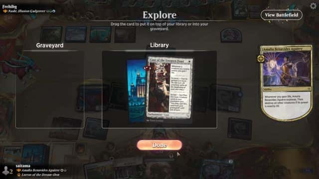 Watch MTG Arena Video Replay - Amalia Benavides Aguirre by saitama VS Nashi, Illusion Gadgeteer by Frehihg - Historic Brawl