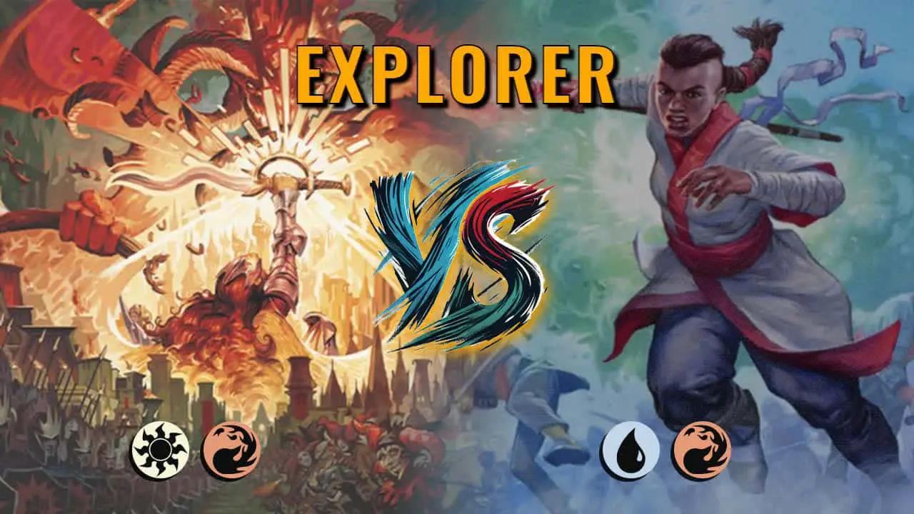 Watch MTG Arena Explorer Video - Boros Midrange by Khat VS Izzet Aggro by GalvAnt - 33fab1