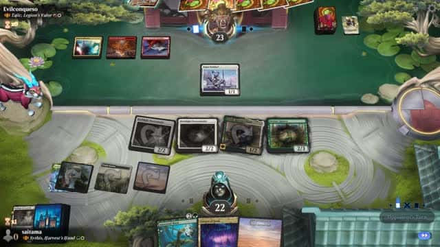 Watch MTG Arena Video Replay - Sythis, Harvest's Hand by saitama VS Tajic, Legion's Valor by Evilconqueso - Historic Brawl