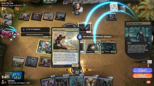 Watch MTG Arena Video Replay - Lagrella, the Magpie by saitama VS Jetmir, Nexus of Revels by Little Toy Car - Historic Brawl