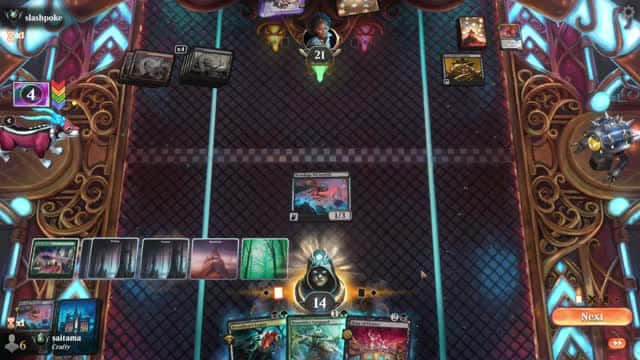 Watch MTG Arena Video Replay - Jund Midrange by saitama VS Rakdos Midrange by slashpoke - Premier Draft Ranked