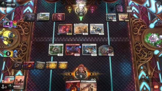 Watch MTG Arena Video Replay - Boros Aggro by Miffed VS Mardu Aggro by jdogz206 - Premier Draft Ranked