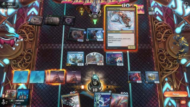 Watch MTG Arena Video Replay - Izzet Midrange by saitama VS Sultai Aggro by Zico - Premier Draft Ranked