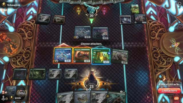 Watch MTG Arena Video Replay - Sultai Midrange by jerejv VS Izzet Midrange by Nekusar666 - Premier Draft Ranked