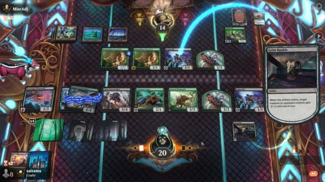 Watch MTG Arena Video Replay - Golgari Midrange by saitama VS Sultai Aggro by MiscAdj - Premier Draft Ranked