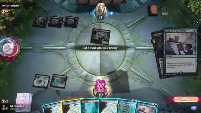 Watch MTG Arena Video Replay - Izzet Aggro by GBThundaII VS Golgari Midrange by KolCastorGrim - Timeless Play