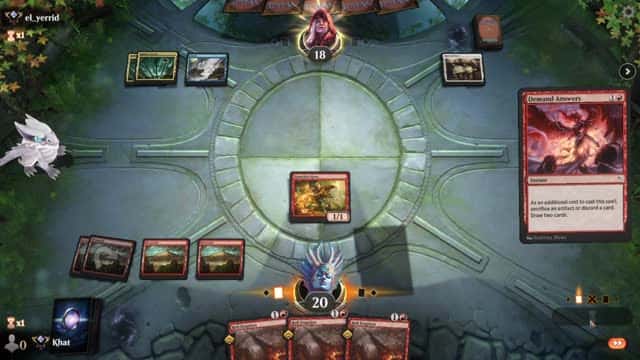 Watch MTG Arena Video Replay - Mono Red Aggro by Khat VS Esper Control by el_yerrid - Explorer Ranked