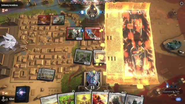 Watch MTG Arena Video Replay - Mono White Aggro by Khat VS Gruul Aggro by JohnnyArmless - Explorer Event