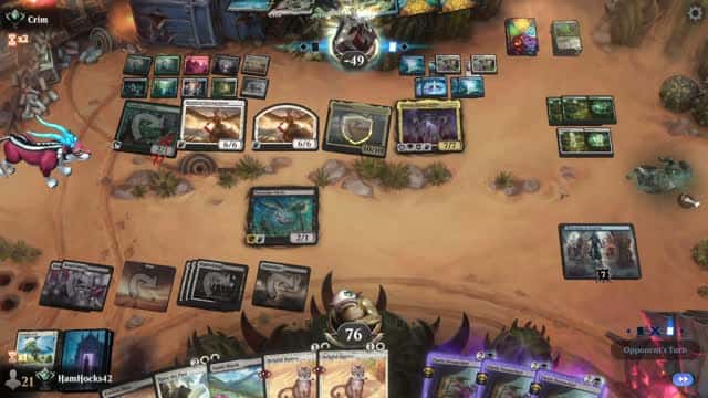 Watch MTG Arena Video Replay - Orzhov Aggro by HamHocks42 VS WUBG Midrange by Crim - Standard Ranked