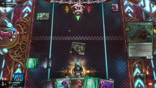 Watch MTG Arena Video Replay - Golgari Midrange by saitama VS Simic Aggro by KovaakMac - Premier Draft Ranked