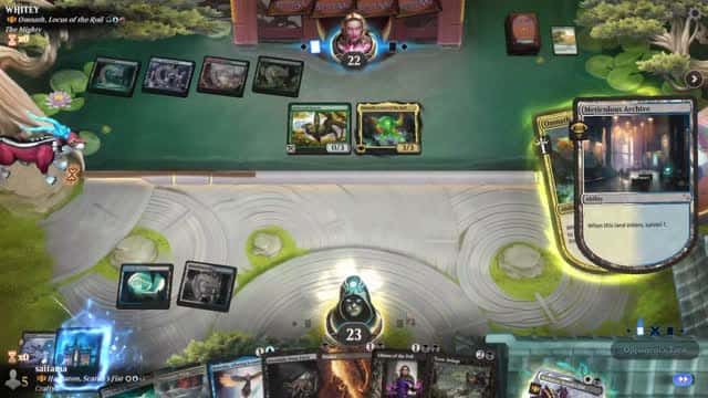 Watch MTG Arena Video Replay - Hashaton, Scarab's Fist by saitama VS Omnath, Locus of the Roil by WHITEY - Historic Brawl