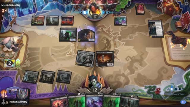 Watch MTG Arena Video Replay - Mono Black Midrange by NumbSkullMTG VS Rakdos Aggro by MythicMikeMTG - Standard Play