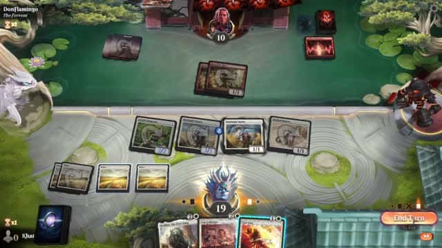 Watch MTG Arena Video Replay - Mono White Aggro by Khat VS Mono Red Aggro by DonFlamingo - Explorer Event