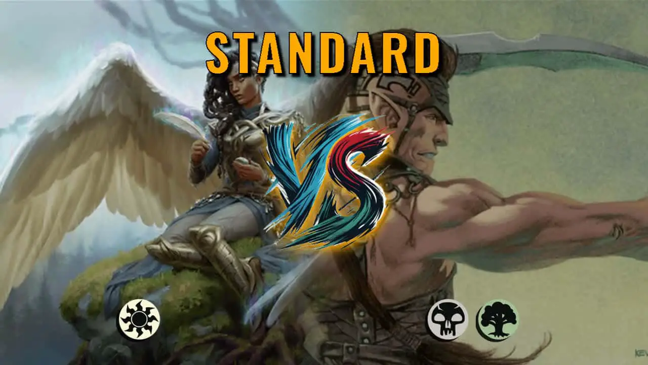 Watch MTG Arena Standard Video - Mono White Midrange by ToneLoc1899 VS Golgari Midrange by Bianci - 6704f9