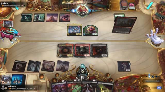 Watch MTG Arena Video Replay - Alesha, Who Laughs at Fate by saitama VS Slimefoot and Squee by joelvdc - Historic Brawl