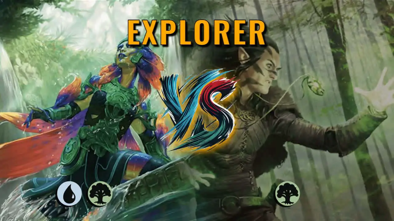 Watch MTG Arena Explorer Video - Simic Aggro by Yhwach VS Mono Green Midrange by Tarzan - 084d47