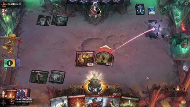 Watch MTG Arena Video Replay - Gruul Aggro by CunicoliGoblin VS Dimir Control by NeoSilencer - Standard Traditional Ranked