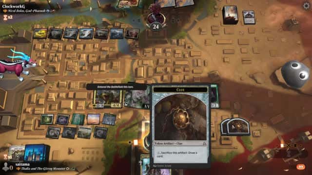 Watch MTG Arena Video Replay - Thalia and The Gitrog Monster by saitama VS Nicol Bolas, God-Pharaoh by ClockworkG - Historic Brawl